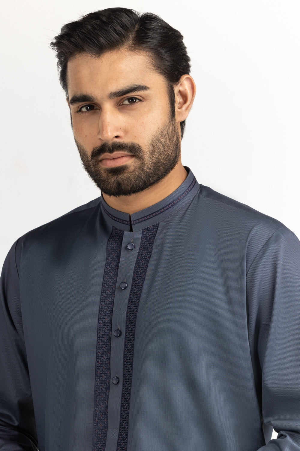 Regular Fit Embroidered Suits
