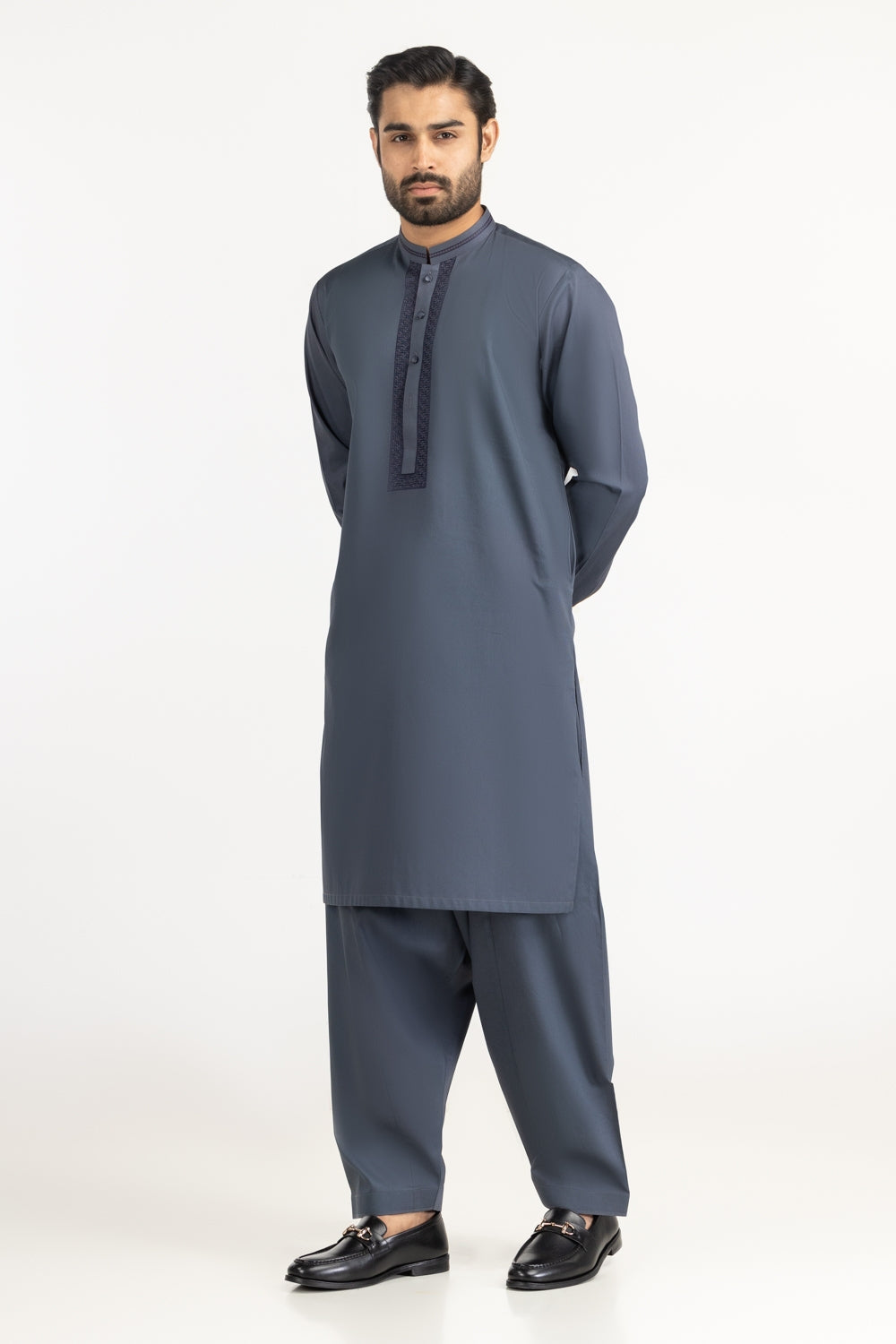 Regular Fit Embroidered Suits KP-EMB25-004