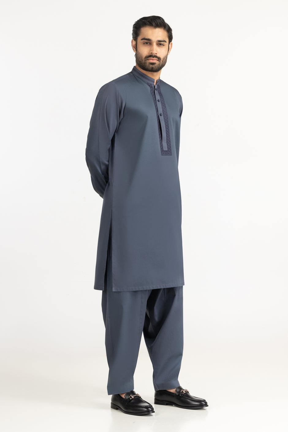 Regular Fit Embroidered Suits