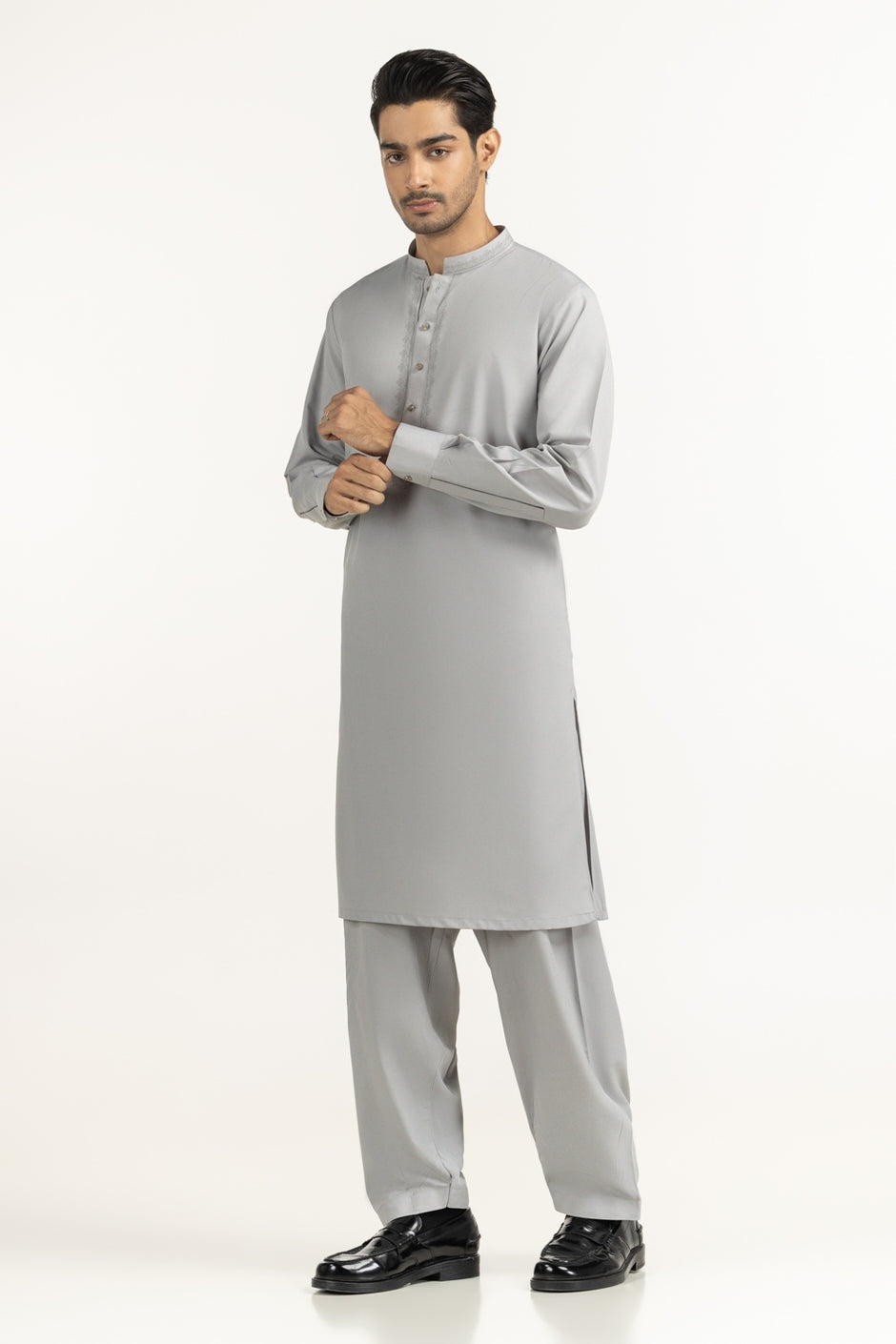 Regular Fit Embroidered Suits