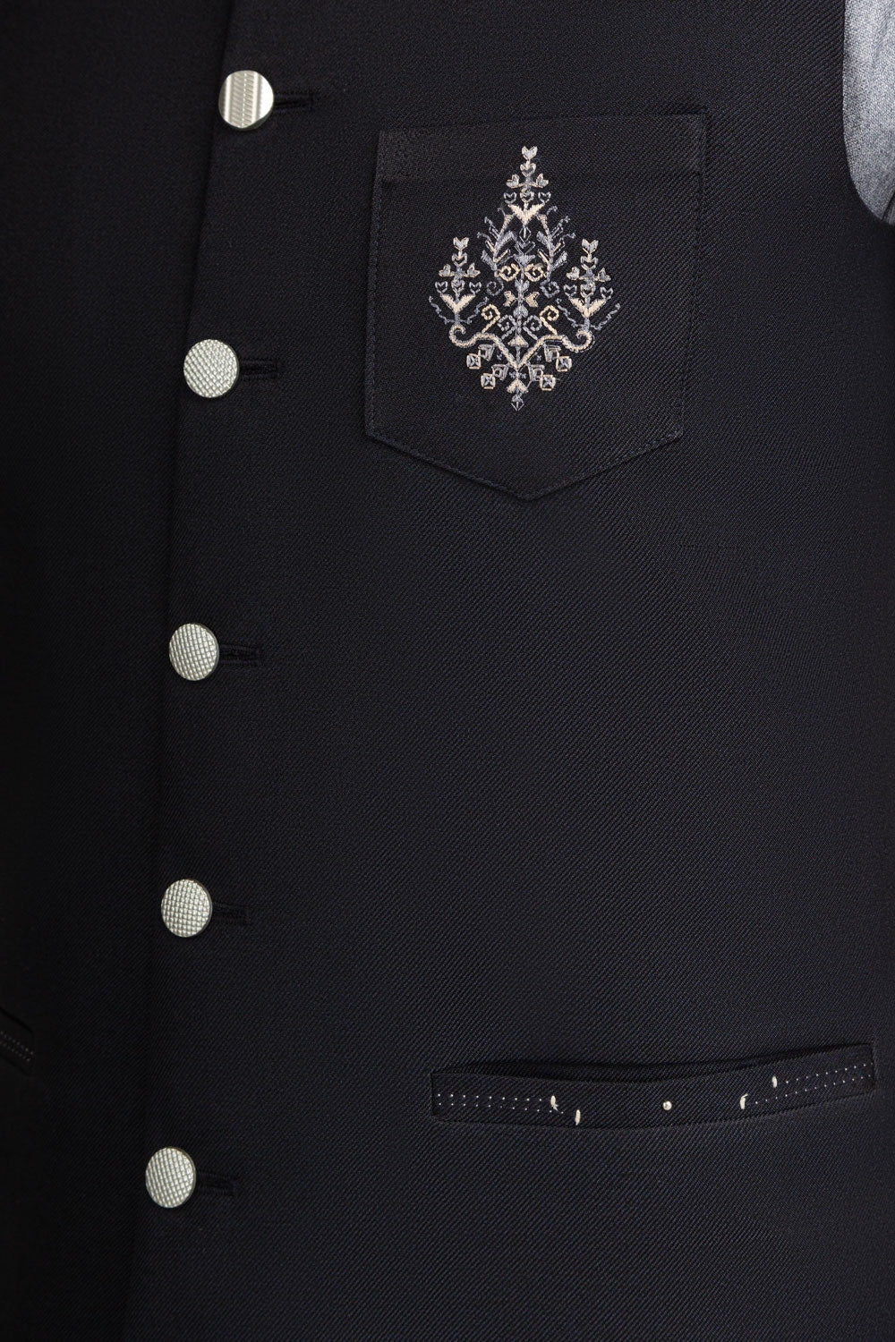 Regular Fit Embroidered Waist Coat WC-PD24-060