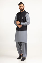 Regular Fit Embroidered Waist Coat WC-PD24-060