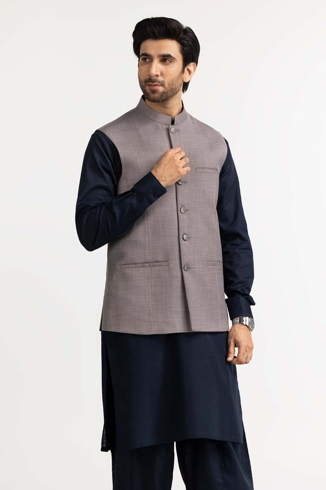 Mink Grey Basic Waist Coat