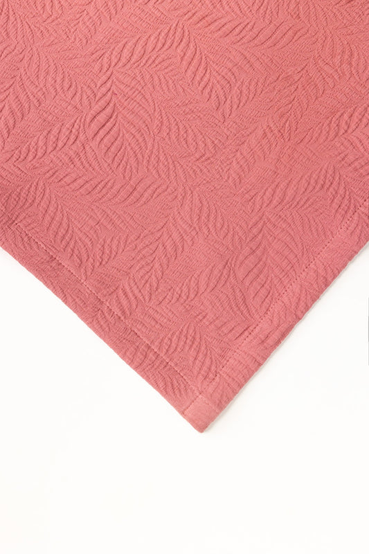 Misty Rose Matelasse Blanket