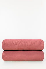 Misty Rose Matelasse Blanket