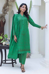 3 Piece Chambray Jacquard Unstitched Suit MJ-42007