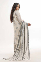 3 Piece Unstitched Lawn Jacquard Suit MJ-42023