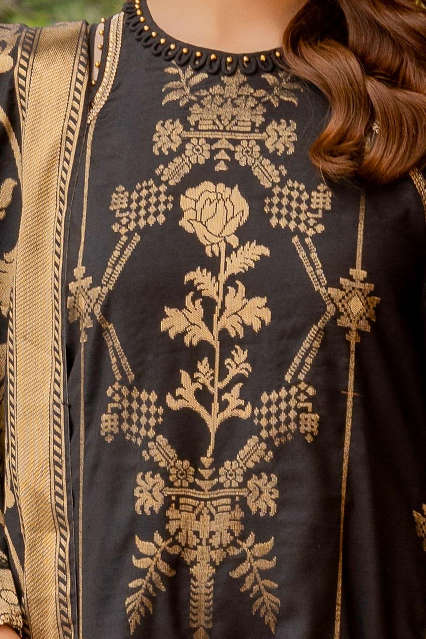 3 Piece Unstitched Jacquard Suit MJ-42062