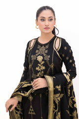 3 Piece Unstitched Jacquard Suit MJ-42062