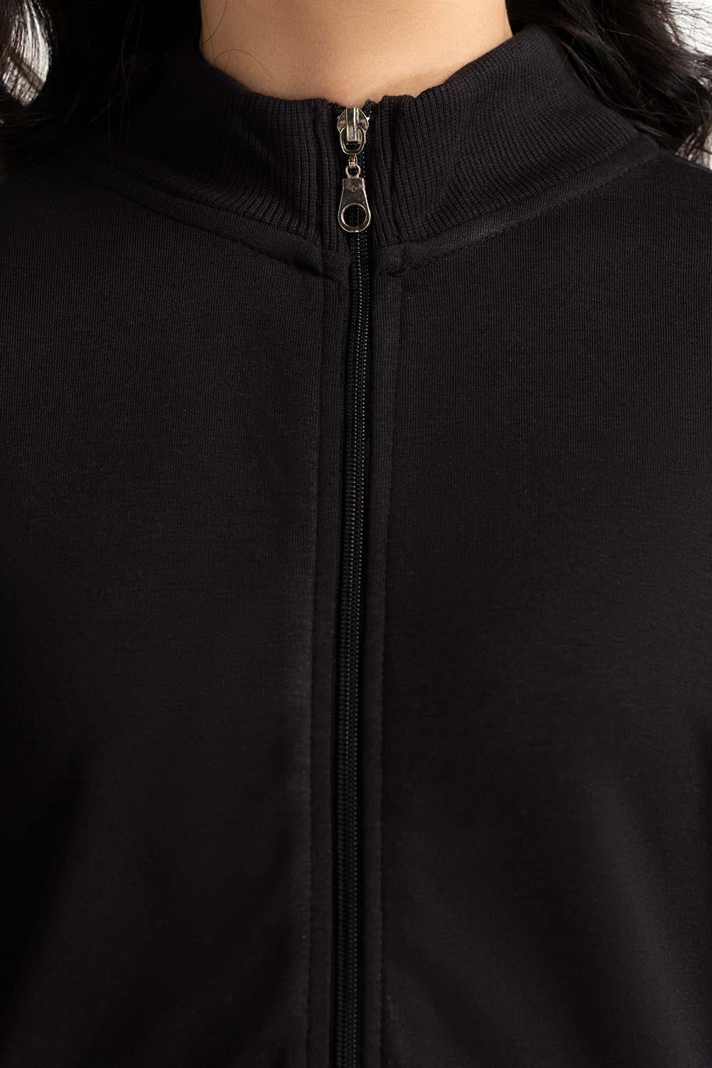 Mock neck zipper jacket WM-KNZ-WS24-027