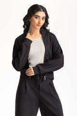 Mock neck zipper jacket WM-KNZ-WS24-027