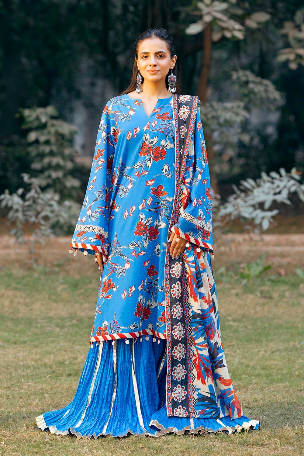 3 Piece Unstitched Printed Lawn Suit CL-52424