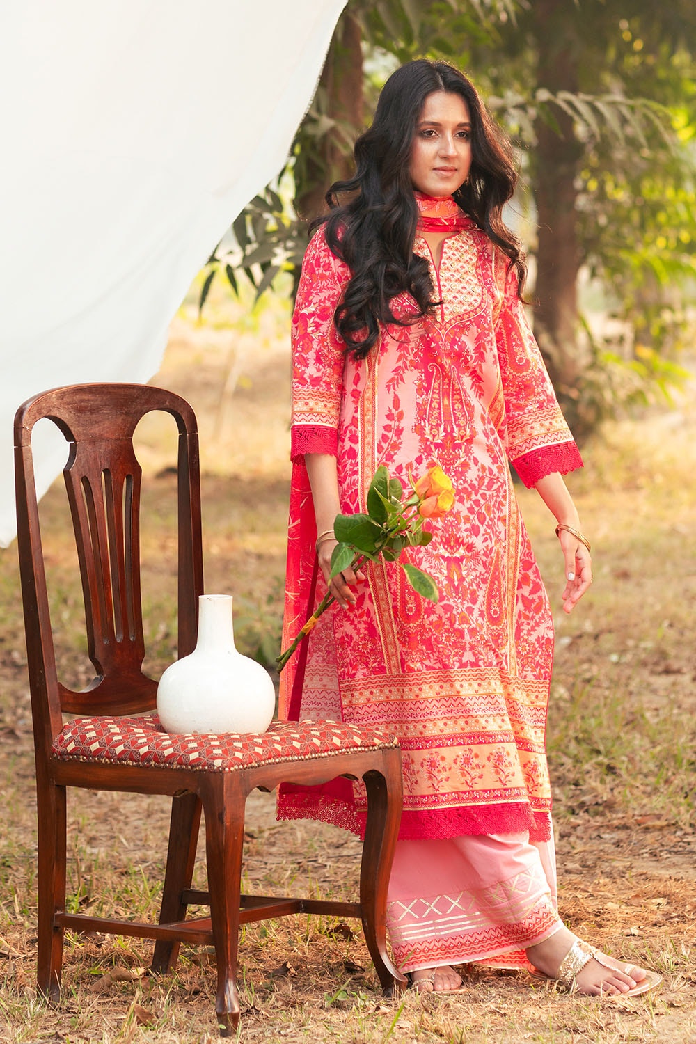 3 Piece Unstitched Printed Lawn Suit CL-52090