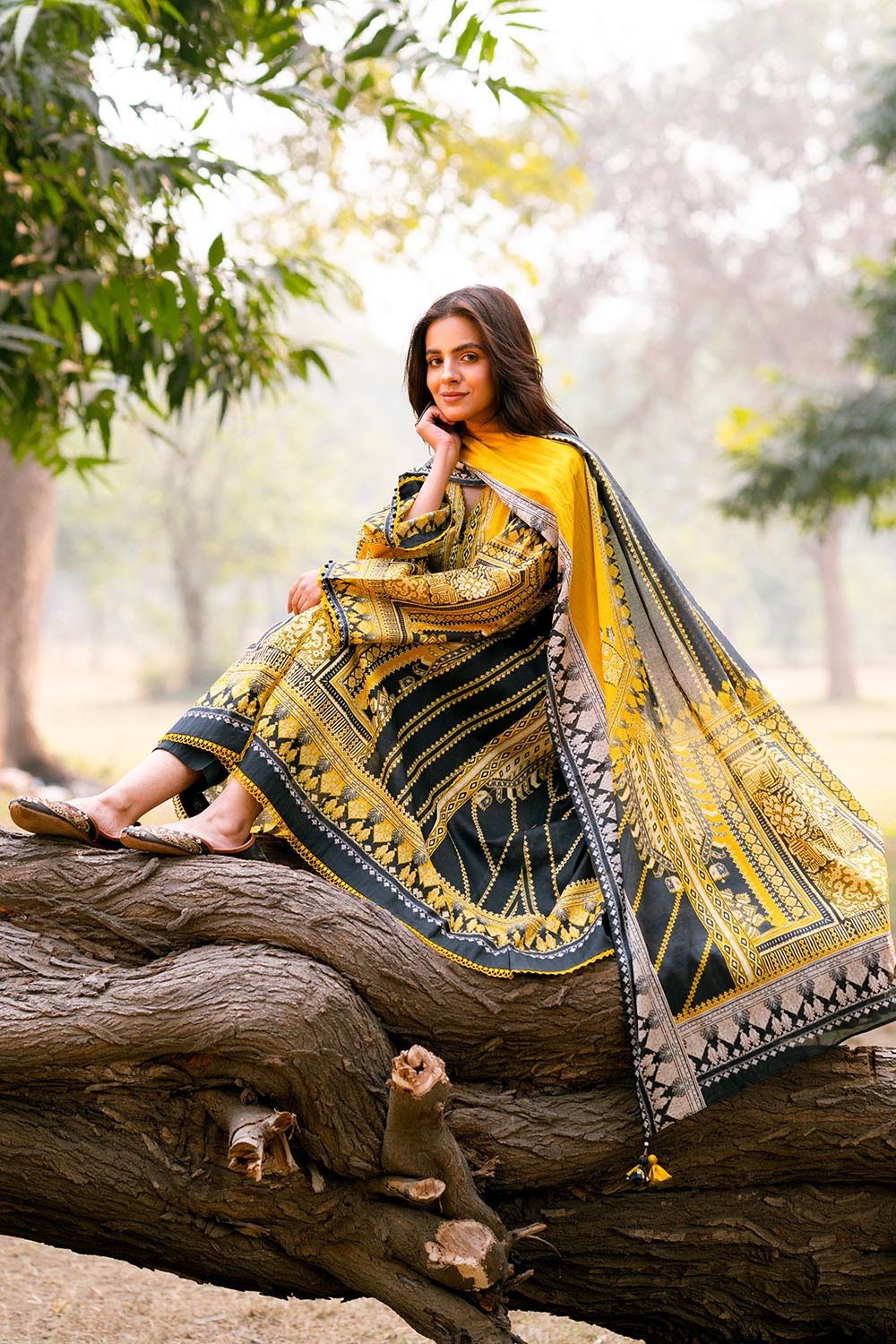 3 Piece Unstitched Printed Lawn Suit CL-52079 B