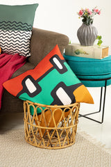 Multi Abstract Digital Printed Cushion Cover