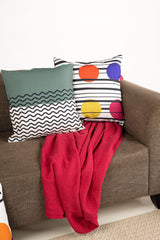 Multi Circles Digital Printed Cushion Cover