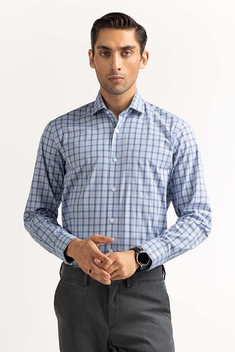 Multi Color Basic Dyed Formal Shirt MN-FS-YD23-009