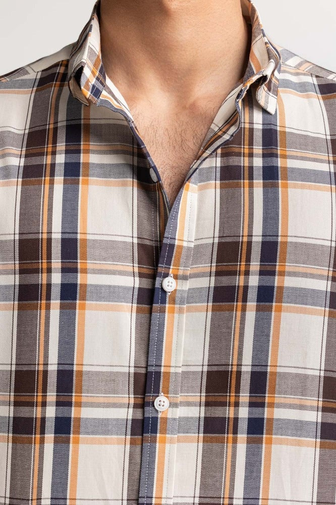 Multi Color Checkered Casual Shirt MN-CS-SS24-034