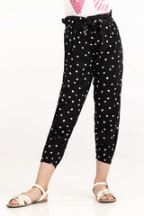 Junior Girl Multi Color Dots Print Woven Bottom JGWB-2210049 D