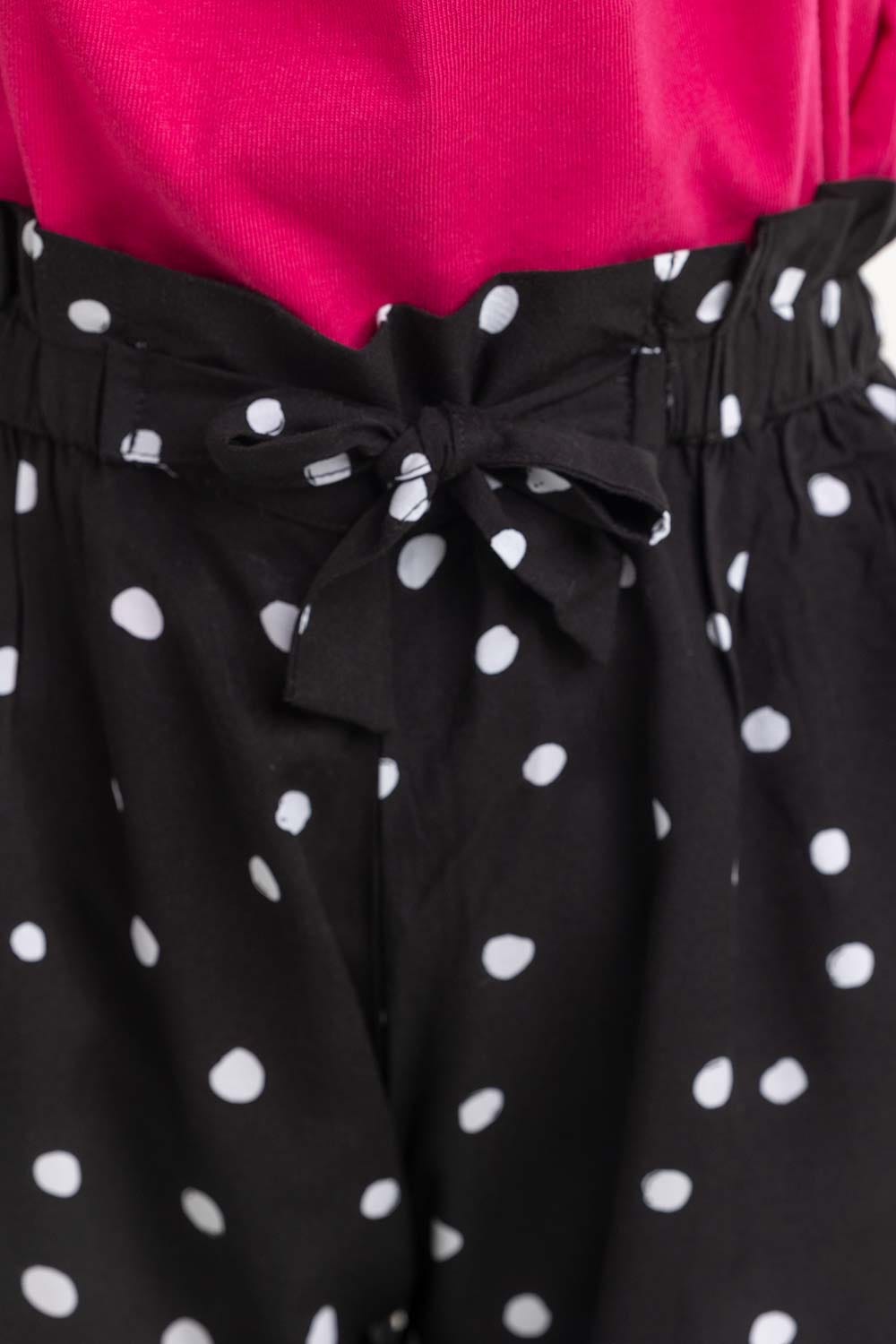 Toddler Girl Multi Color Dots Print Woven Bottom TGWB-2210029 D
