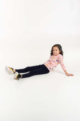 Toddler Girl Multi Color Hearts Sweatshirt 224-612-006
