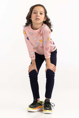 Toddler Girl Multi Color Hearts Sweatshirt 224-612-006