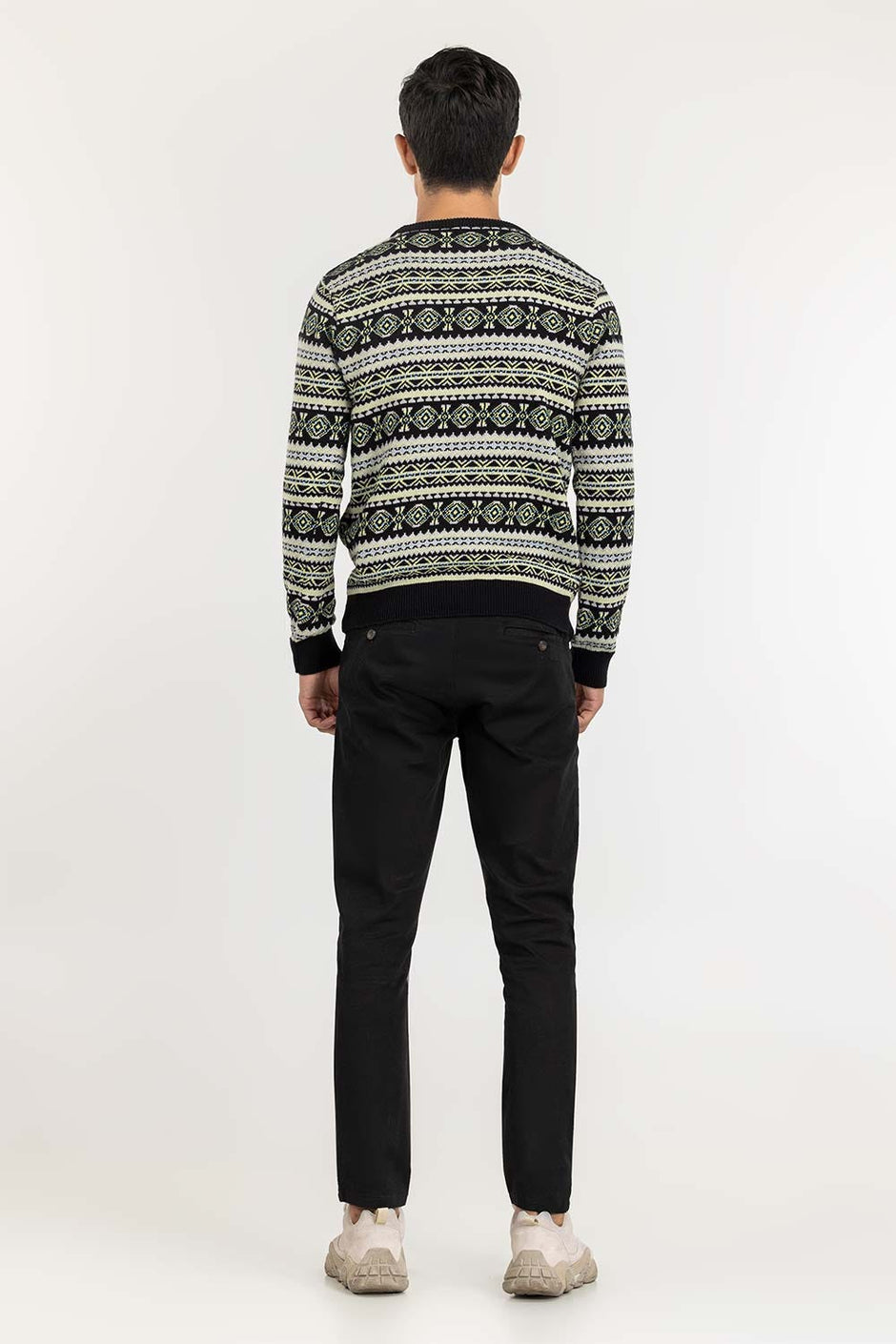 Multi Color Navajo Crew Neck Sweater SWT-FFSCN22-132