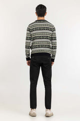 Multi Color Navajo Crew Neck Sweater SWT-FFSCN22-132
