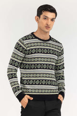 Multi Color Navajo Crew Neck Sweater SWT-FFSCN22-132