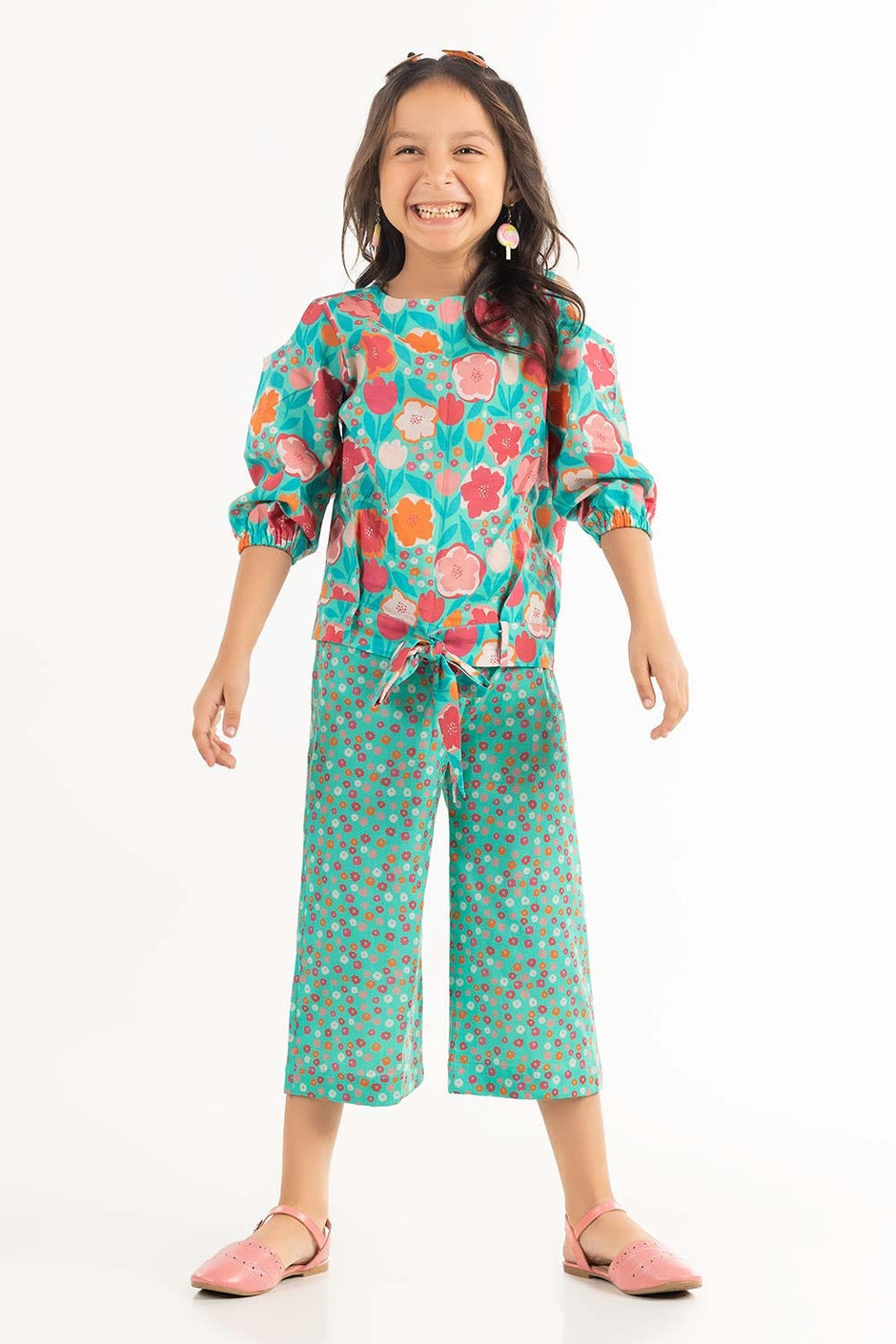 Toddler Girl Multi Color Printed Trouser TGWS-2210004 B