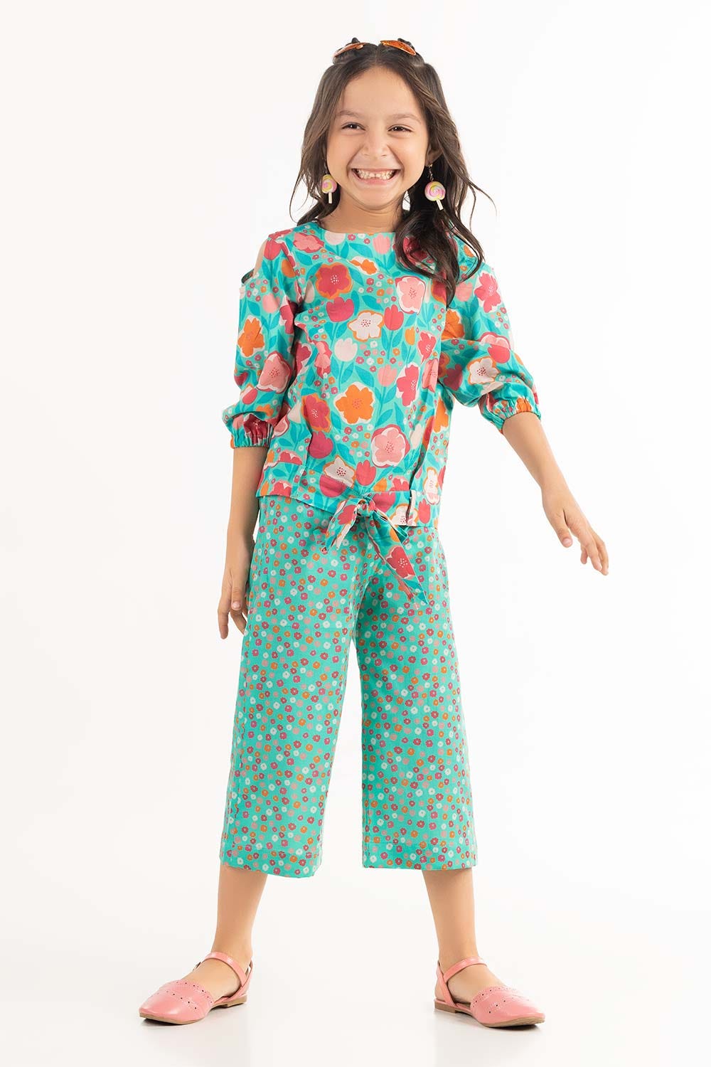 Toddler Girl Multi Color Printed Trouser TGWS-2210004 B
