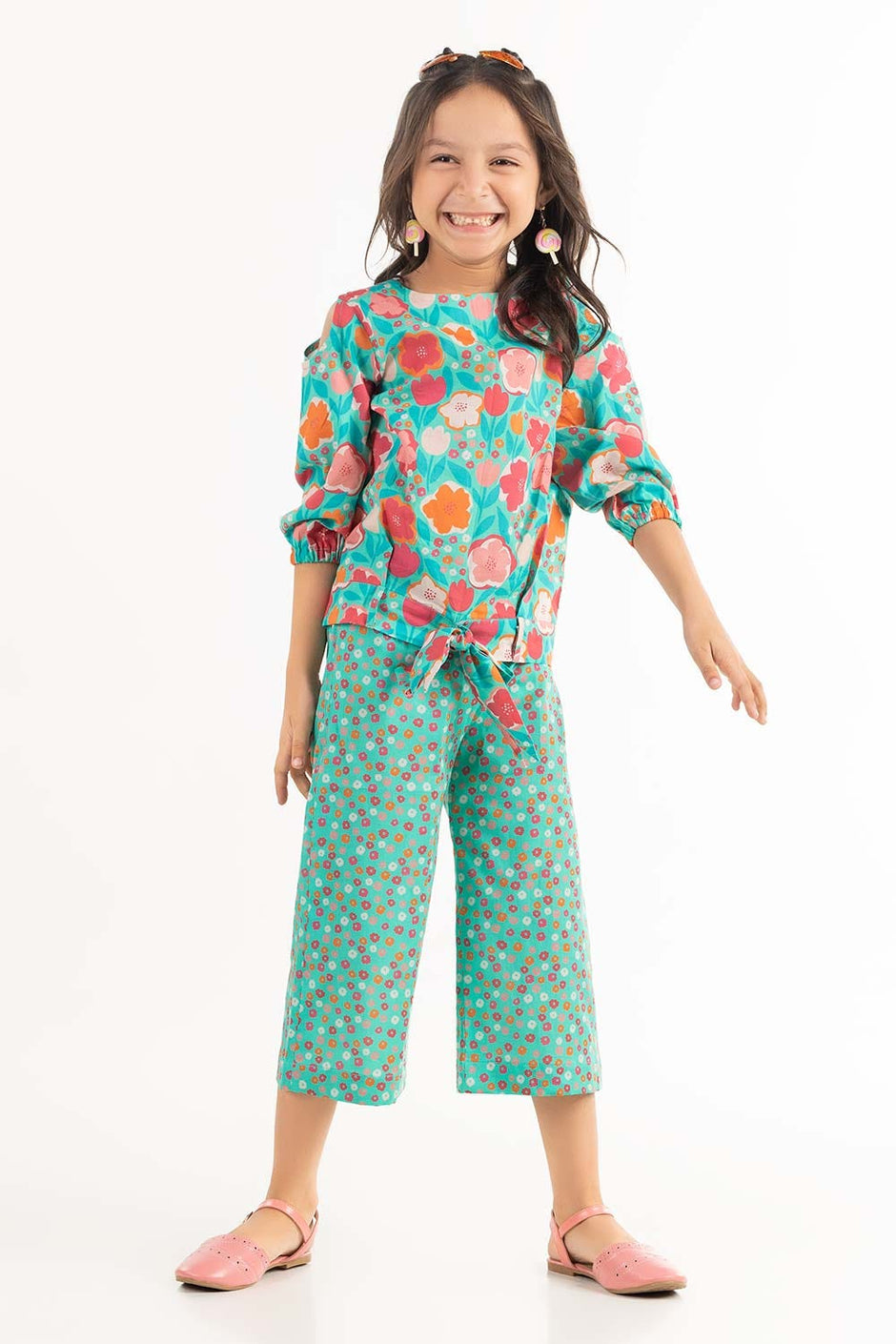 Toddler Girl Multi Color Printed Trouser TGWS-2210004 B