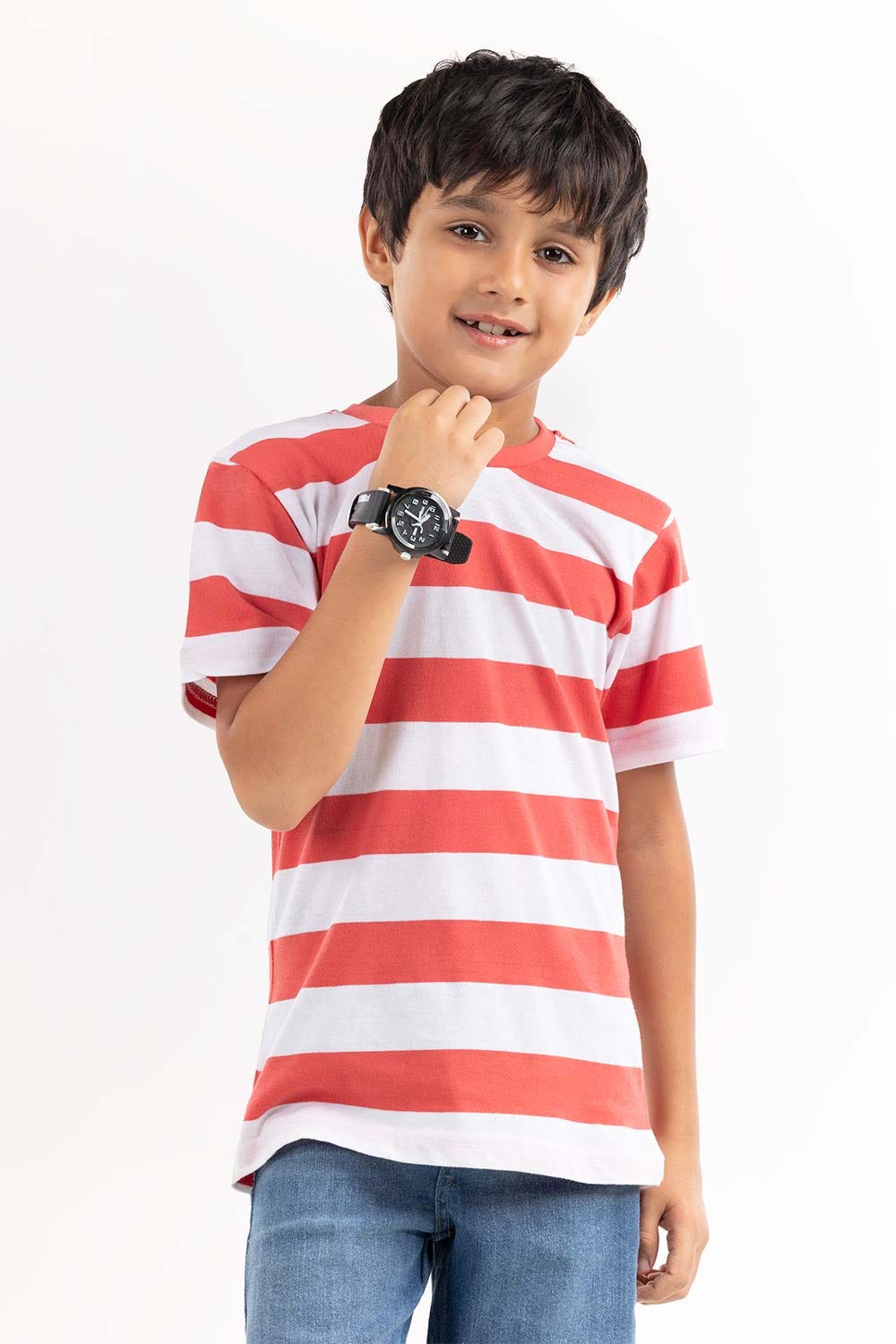 Toddler Boy Multi Color Stripe Knit Top TBKT-2210078 C