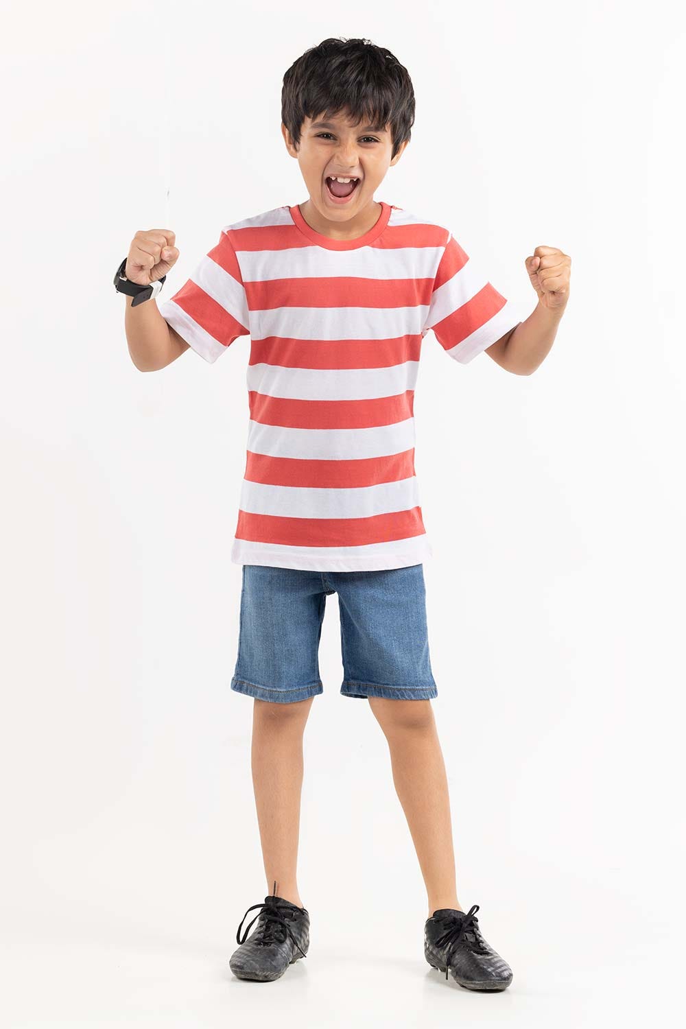 Toddler Boy Multi Color Stripe Knit Top TBKT-2210078 C