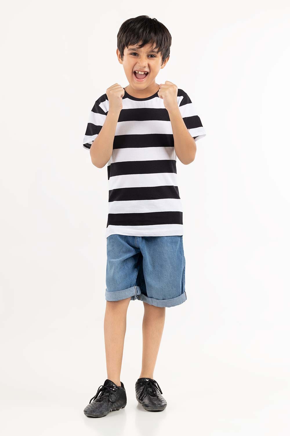 Toddler Boy Multi Color Stripe Knit Top TBKT-2210078 D