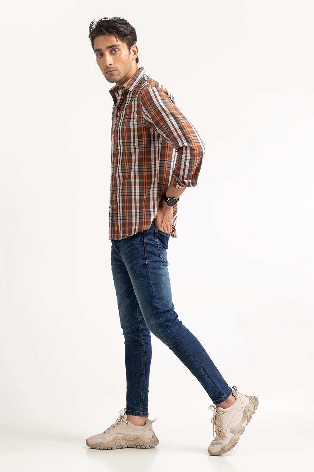 Multi Color Yarn Dyed Checkered Casual Shirt MN-CS-YD23-004