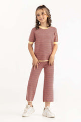 Junior Girl Multi Jacquard Knit Sweater 224-416-305