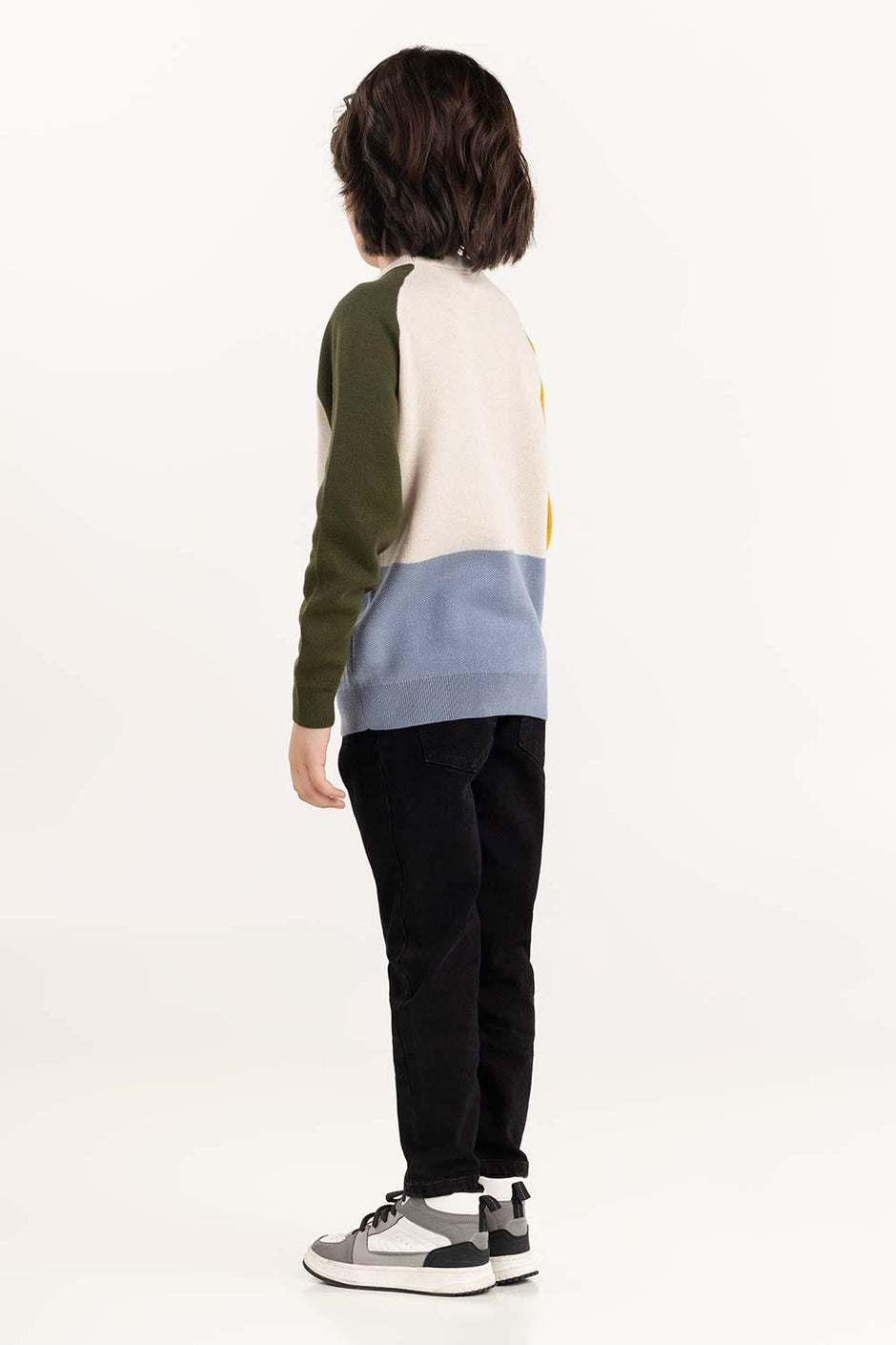 Junior Boy Multi Knit Sweater 224-311-031