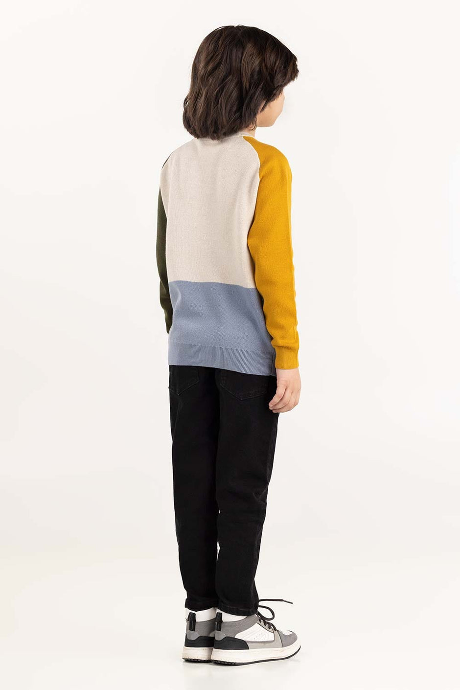 Junior Boy Multi Knit Sweater 224-311-031