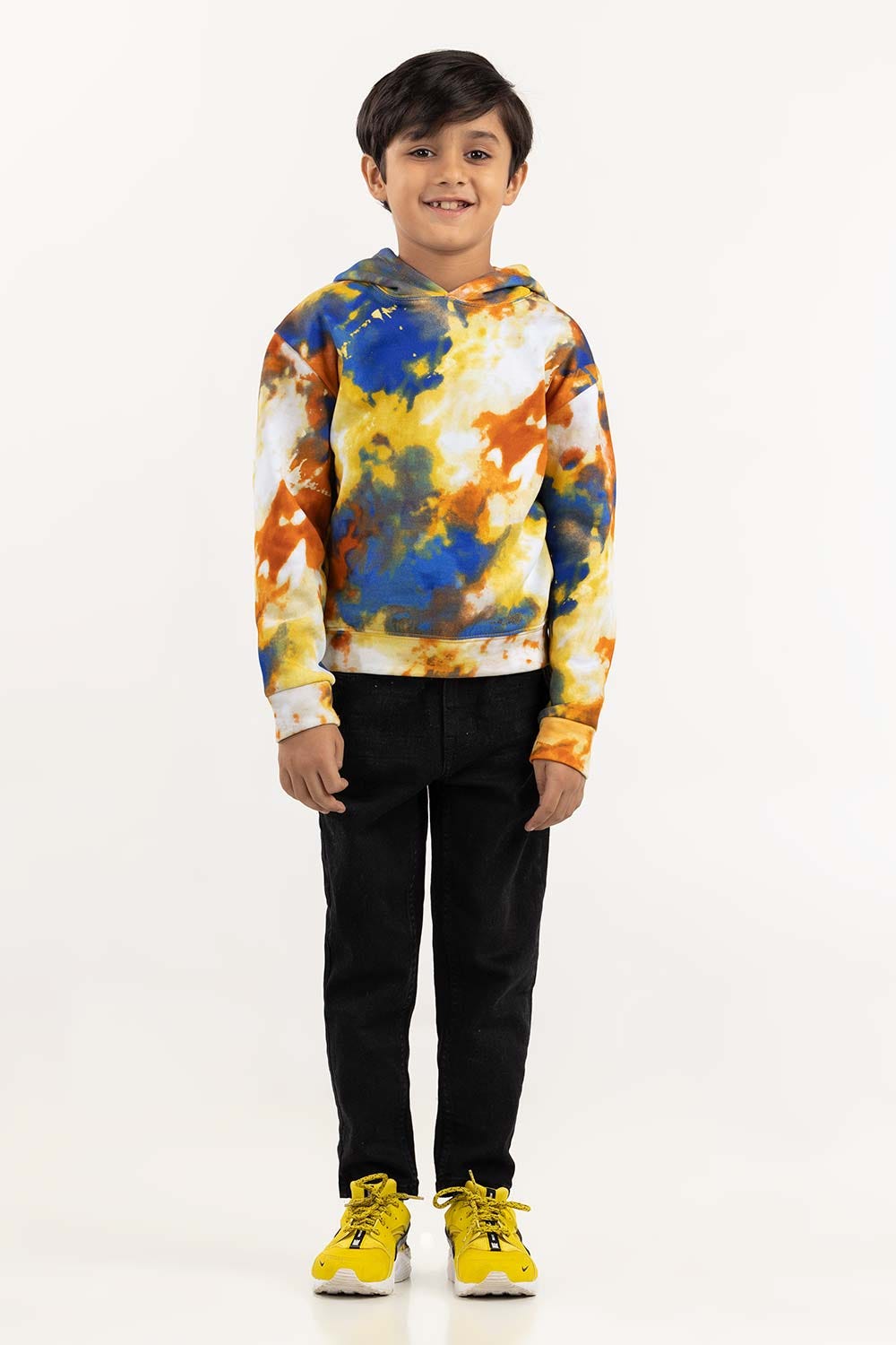 Toddler Boy Multi Knit Long Sleeves Hoodie 224-512-007