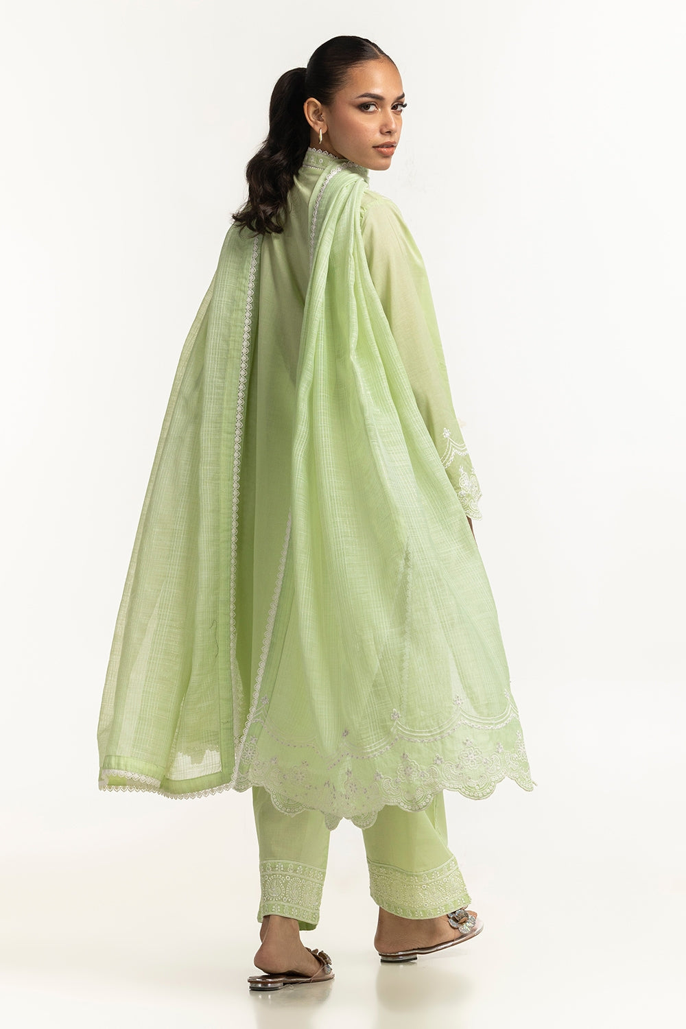Munaar Lurex Embroidered Dupatta IPD-44654