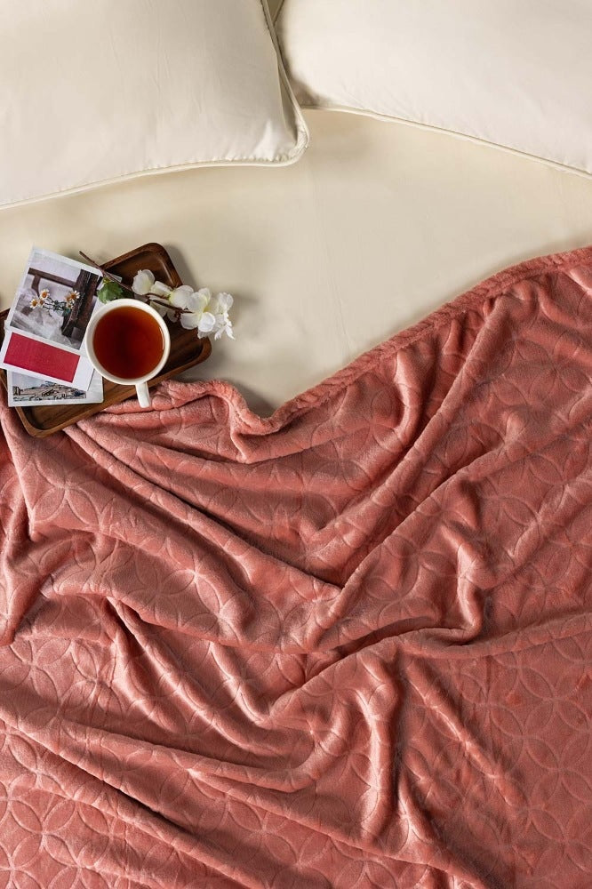 AW23-Mushroom Embossed Single Ply Fleece
