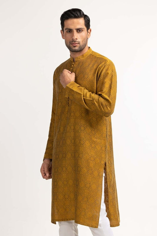 Mustard Basic Kurta KR-STY24-008