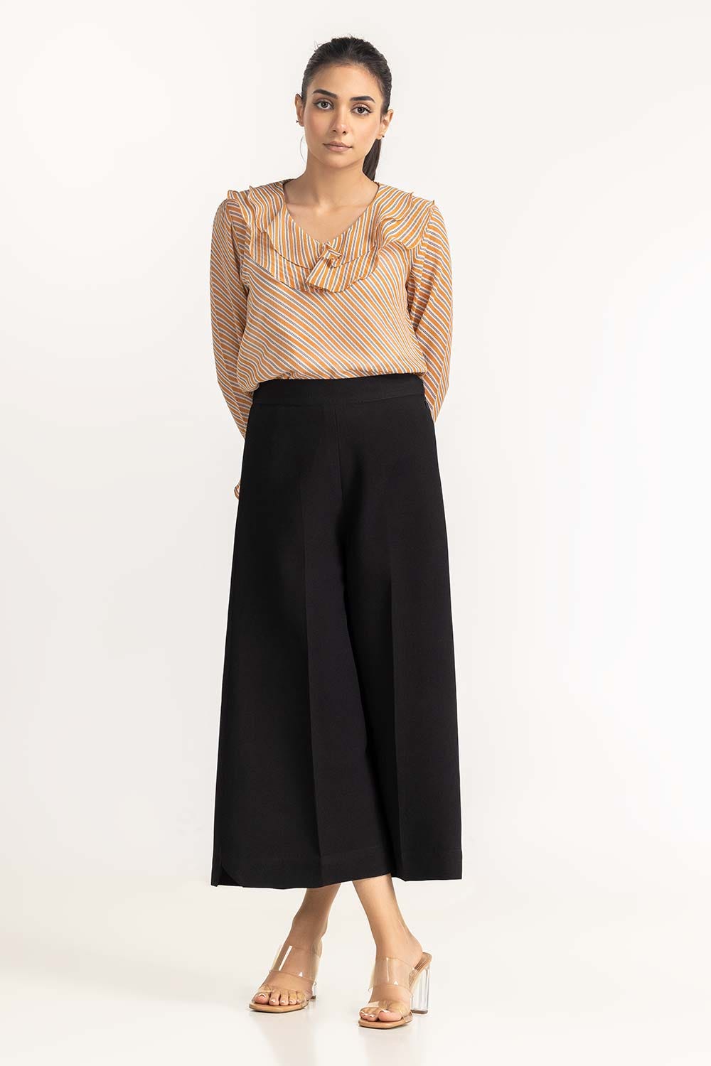 Mustard Woven Blouse 231-217-071