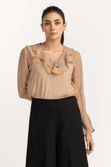Mustard Woven Blouse 231-217-071