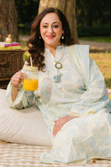 3 Piece Unstitched Printed Lawn Suit with Embroidered Denting Lawn Dupatta DN-52004