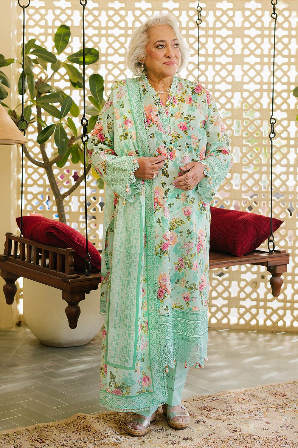 3 Piece Unstitched Printed Lawn Suit CL-52198 A