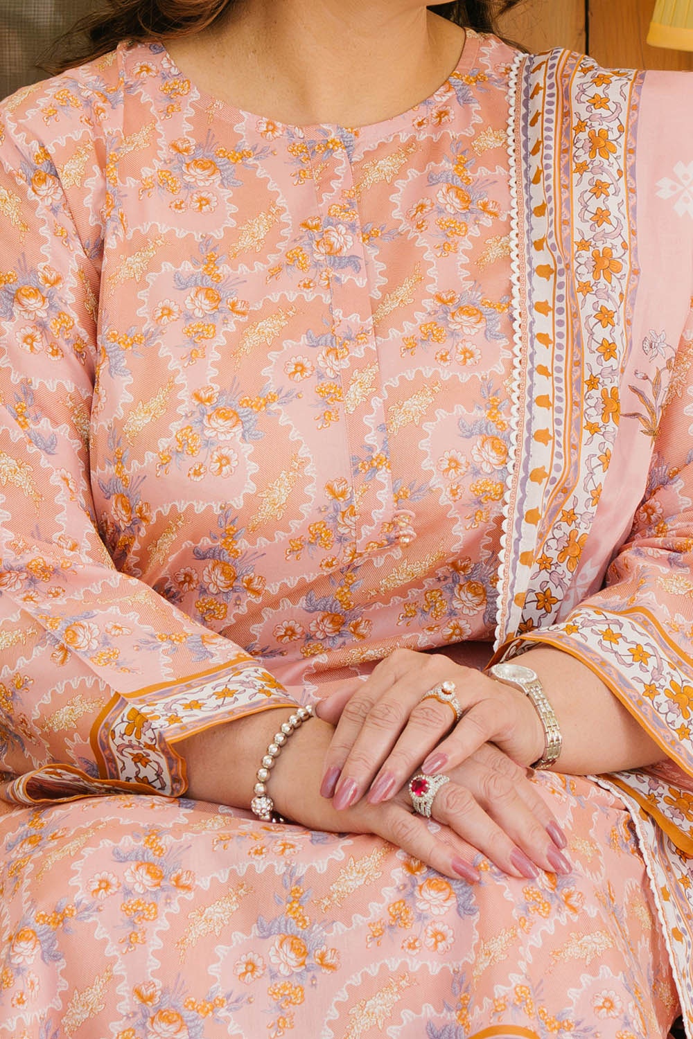 3 Piece Unstitched Printed Lawn Suit CL-52380 B