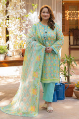 3 Piece Unstitched Printed Lawn Suit CL-52417