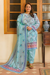 3 Piece Unstitched Printed Lawn Suit CL-52126 A